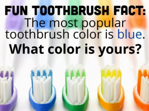 blue toothbrush